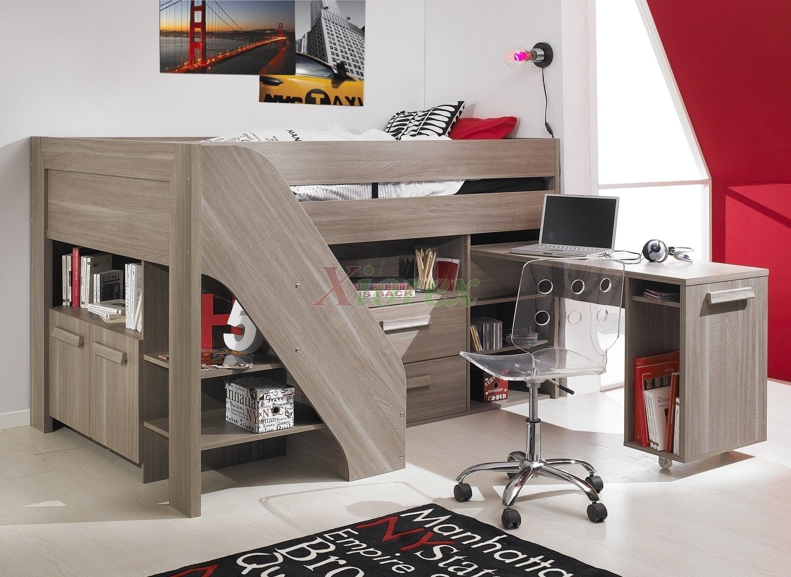 bunk bed with study table singapore